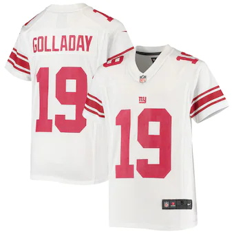 youth nike kenny golladay white new york giants game jersey